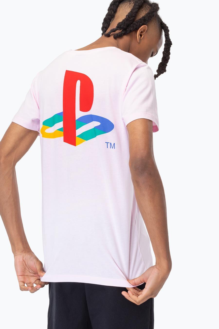 Just Hype: PlayStation Pink Crest Mens T-Shirt - Medium image