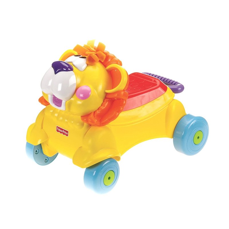 fisher price walk and ride lion
