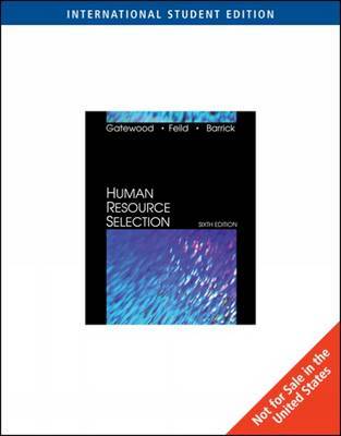 Human Resource Selection by Hubert S. Feild image