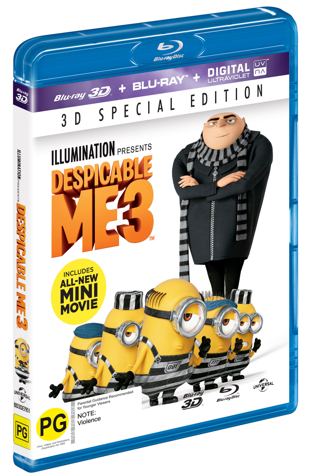 Despicable Me 3 on Blu-ray, 3D Blu-ray image