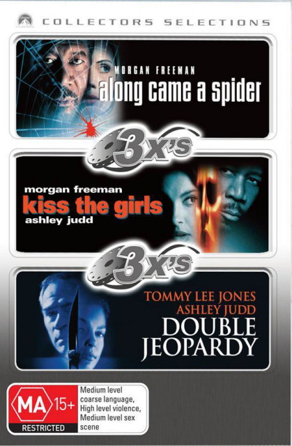3x's - Along Came A Spider / Kiss The Girls / Double Jeopardy (1999) (Collectors Selections) (3 Disc Set) on DVD image