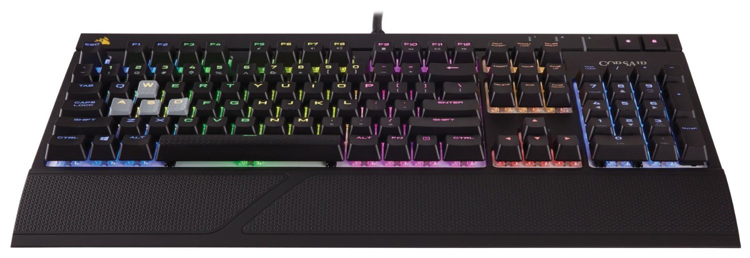 Corsair STRAFE RGB Mechanical Gaming Keyboard (Cherry MX Red) for PC Games image