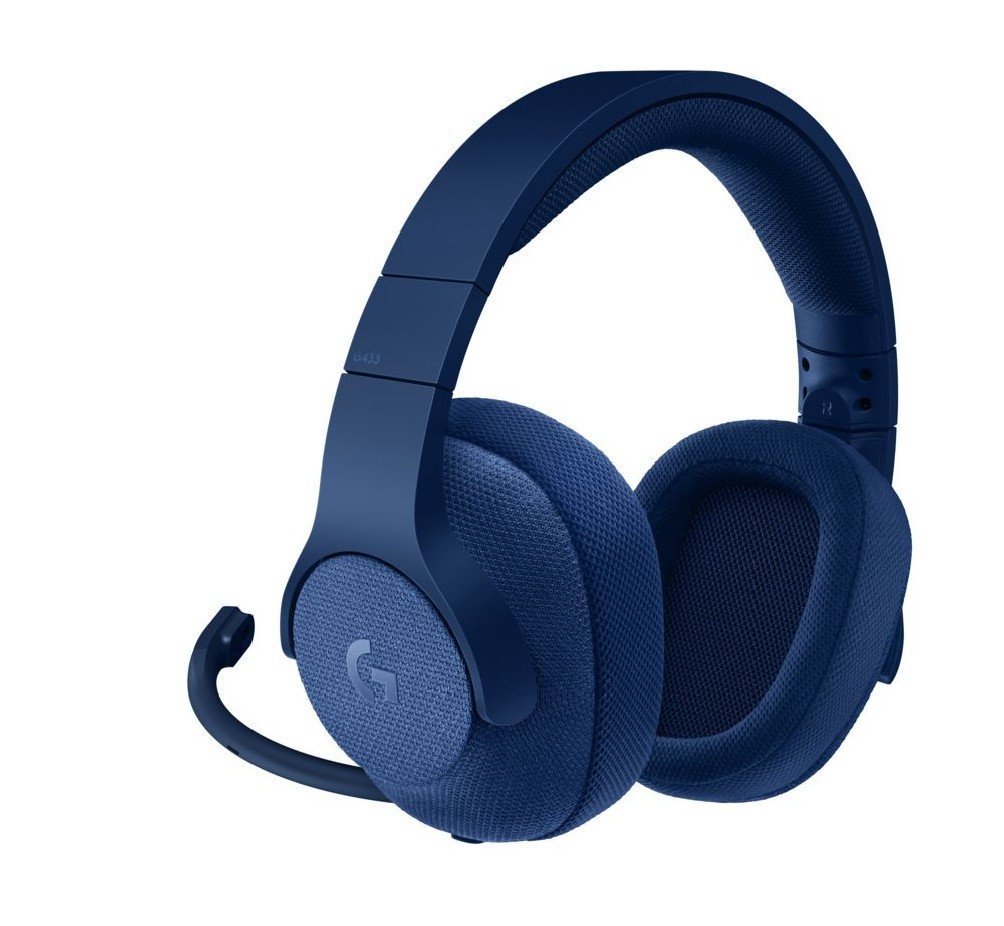 Logitech G433 7.1 Surround Gaming Headset - Blue for PC Games image