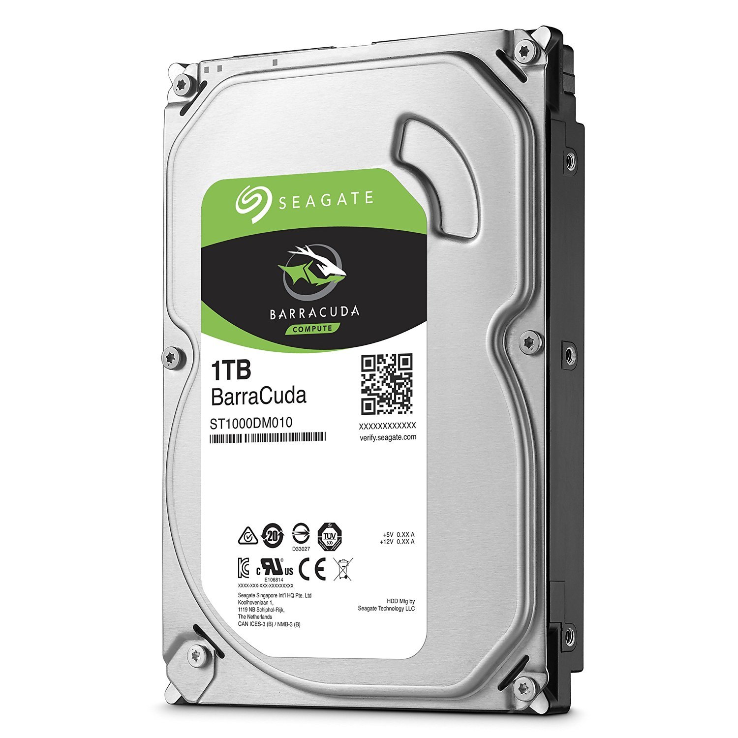 1TB Seagate BarraCuda SATA 6Gb/s 64MB Cache 3.5-Inch Internal Hard Drive image