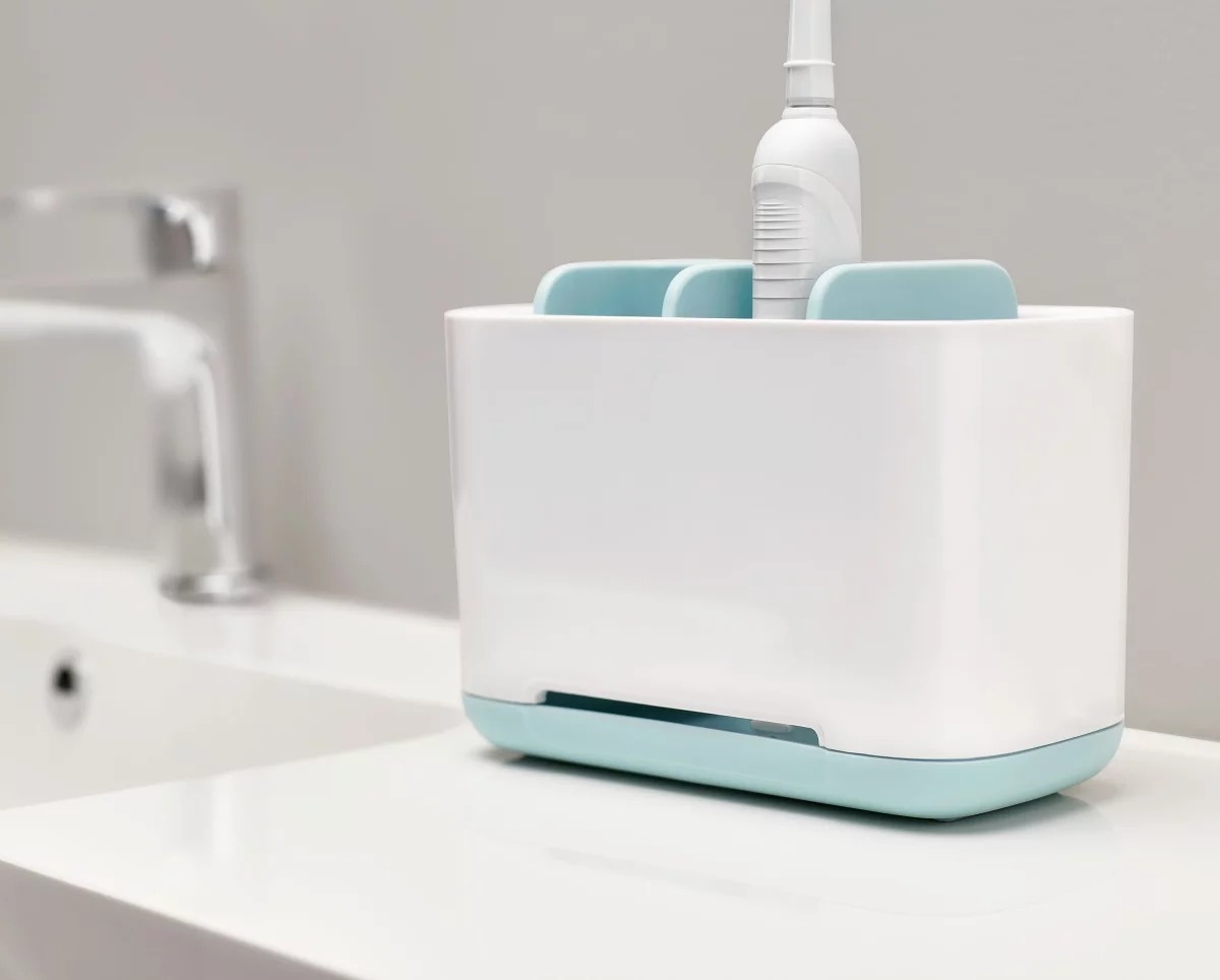 Joseph Joseph EasyStore Toothbrush Caddy Large (Aqua) at Mighty Ape NZ