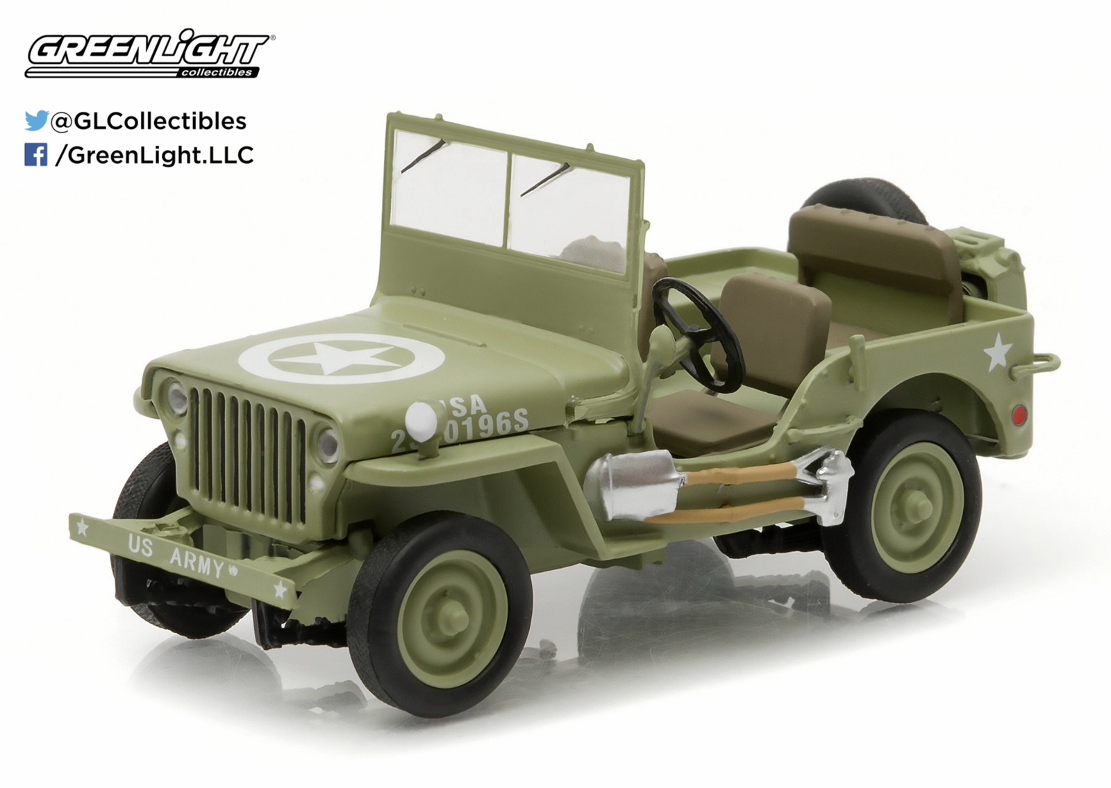 1/43: Willies Jeep MB - Diecast Model