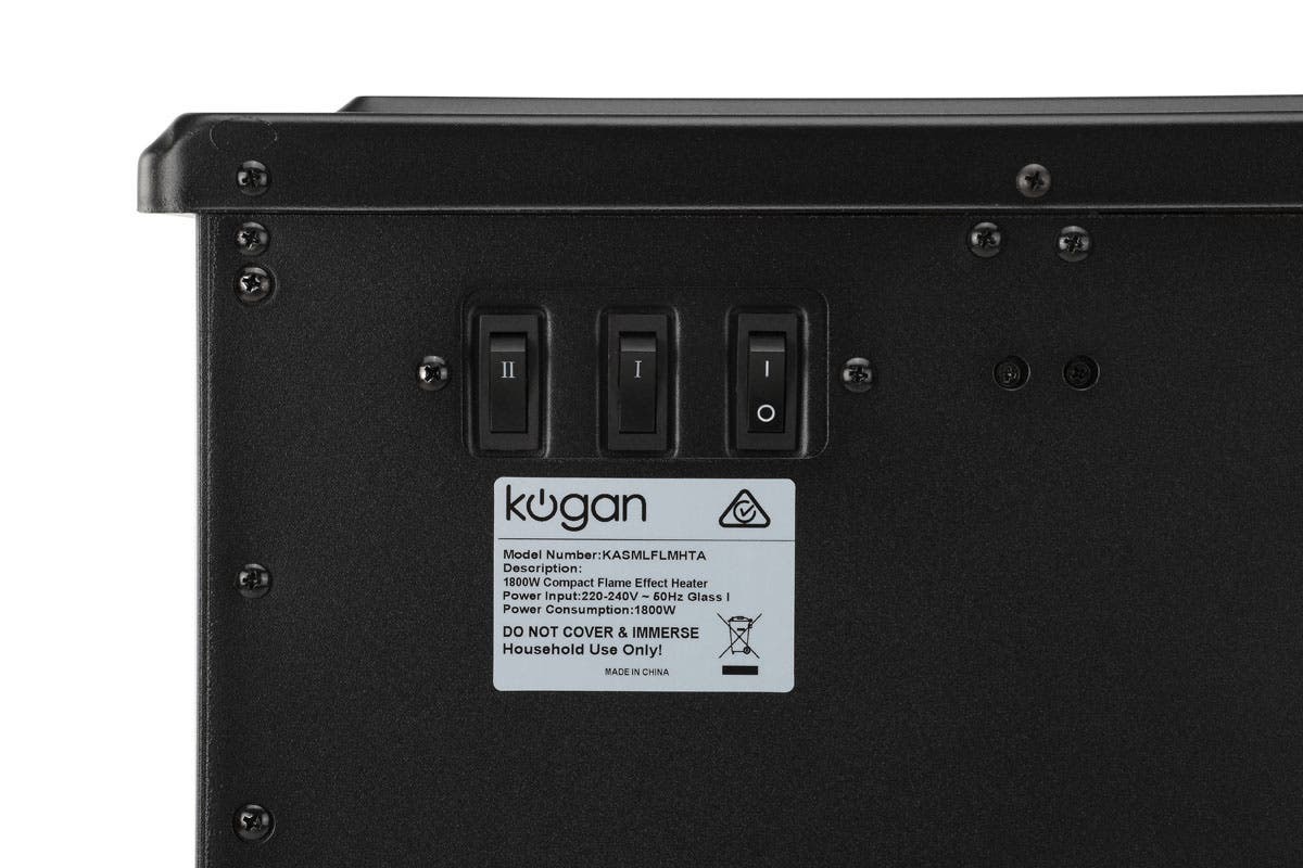 Kogan 1800W Compact Flame Effect Heater Images at Mighty Ape NZ