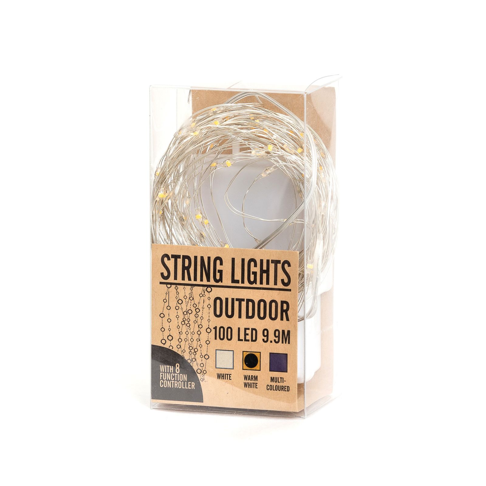 LED Outdoor String Lights - White (10m) image