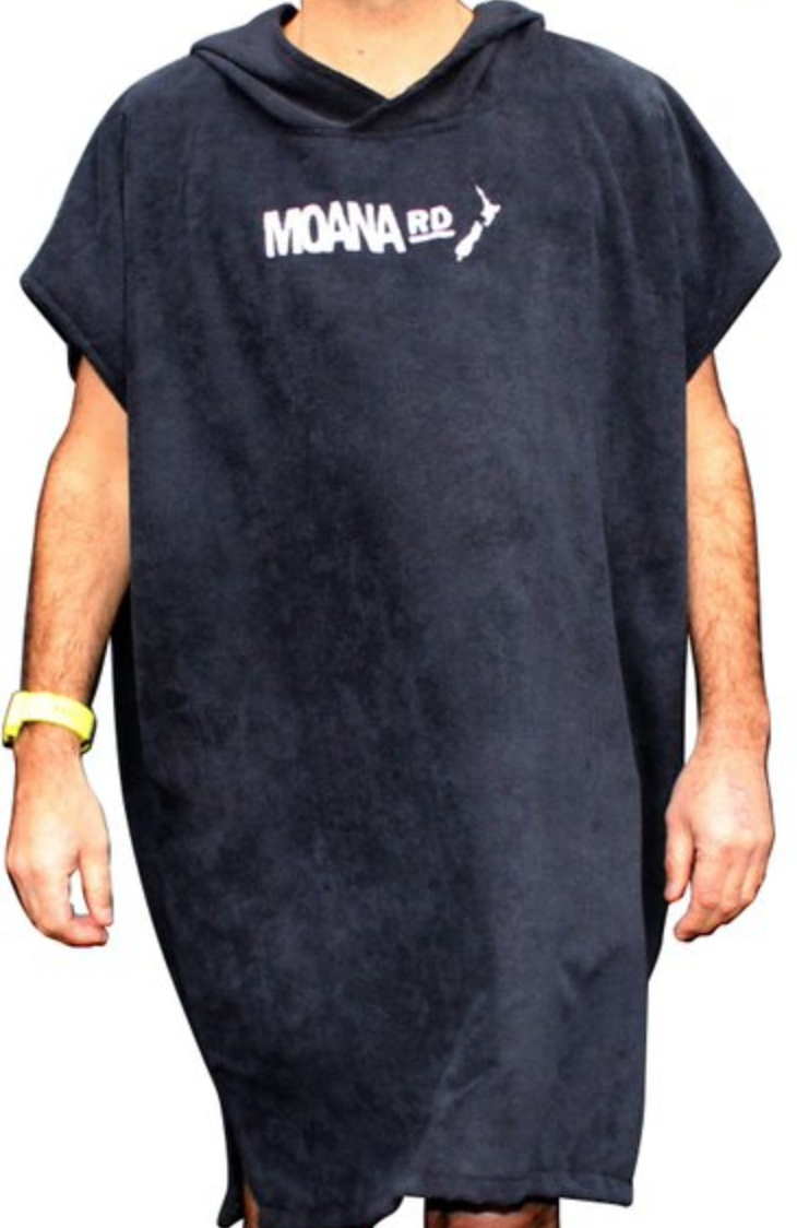 Moana Road Towel Hoodie White logo Adults at Mighty Ape NZ