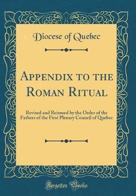 Appendix to the Roman Ritual by Diocese of Quebec image