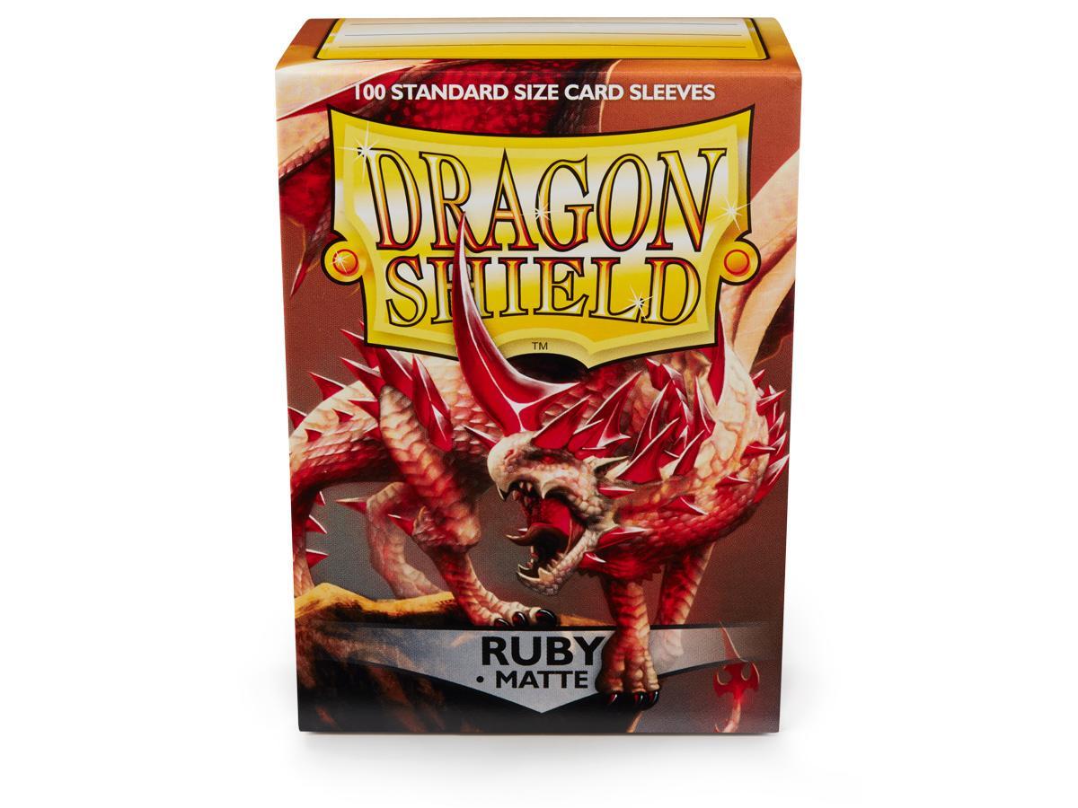 Dragon Shield Matte Ruby Card Sleeves image