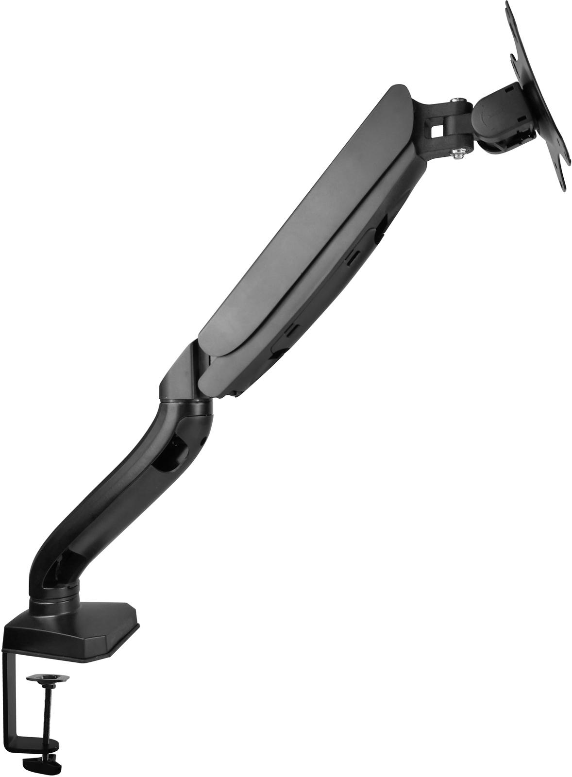 Gorilla Arms Single Gas Spring Powered Monitor Mount - Black