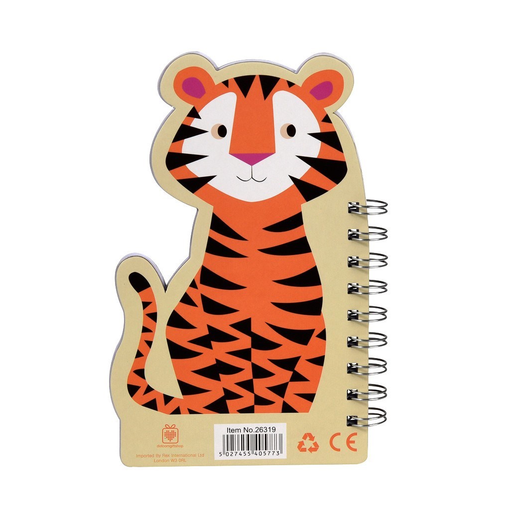 Colourful Creatures Spiral Notebook - Tiger image