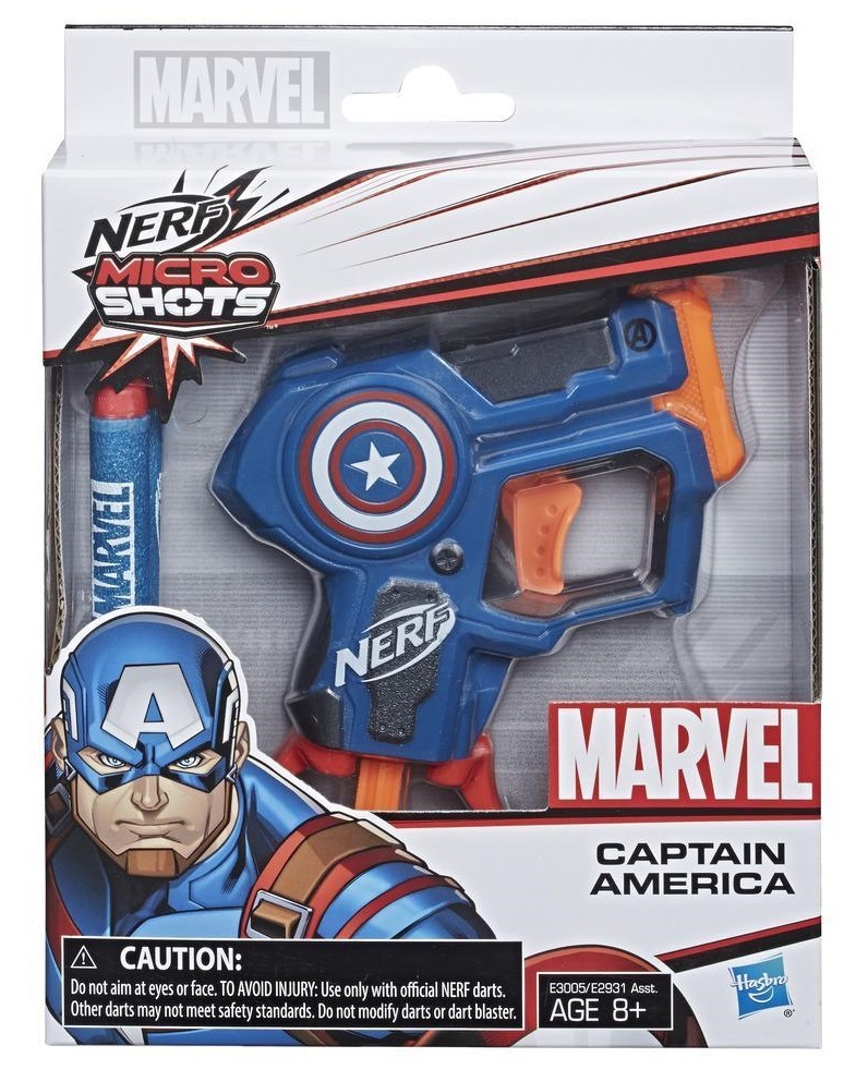 Nerf Marvel: Microshot Blaster - Captain America image