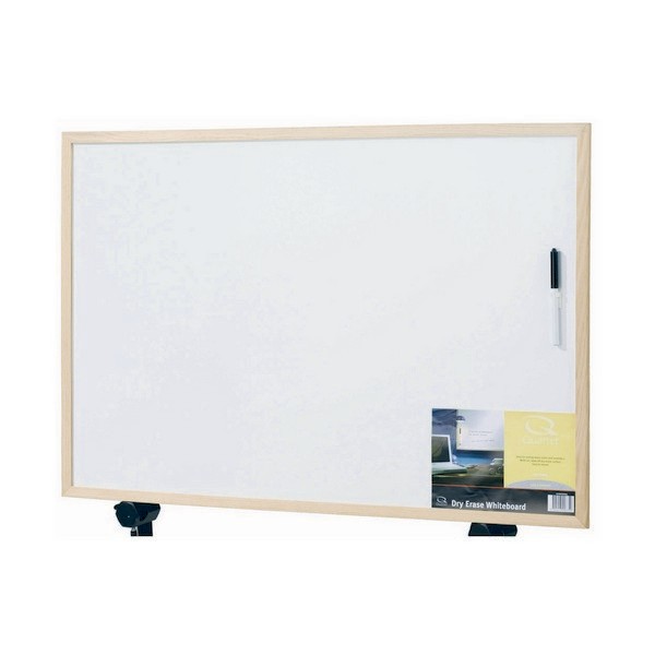 Buy Quartet Pine Frame Melamine Whiteboard 450mm x 600mm at Mighty Ape NZ
