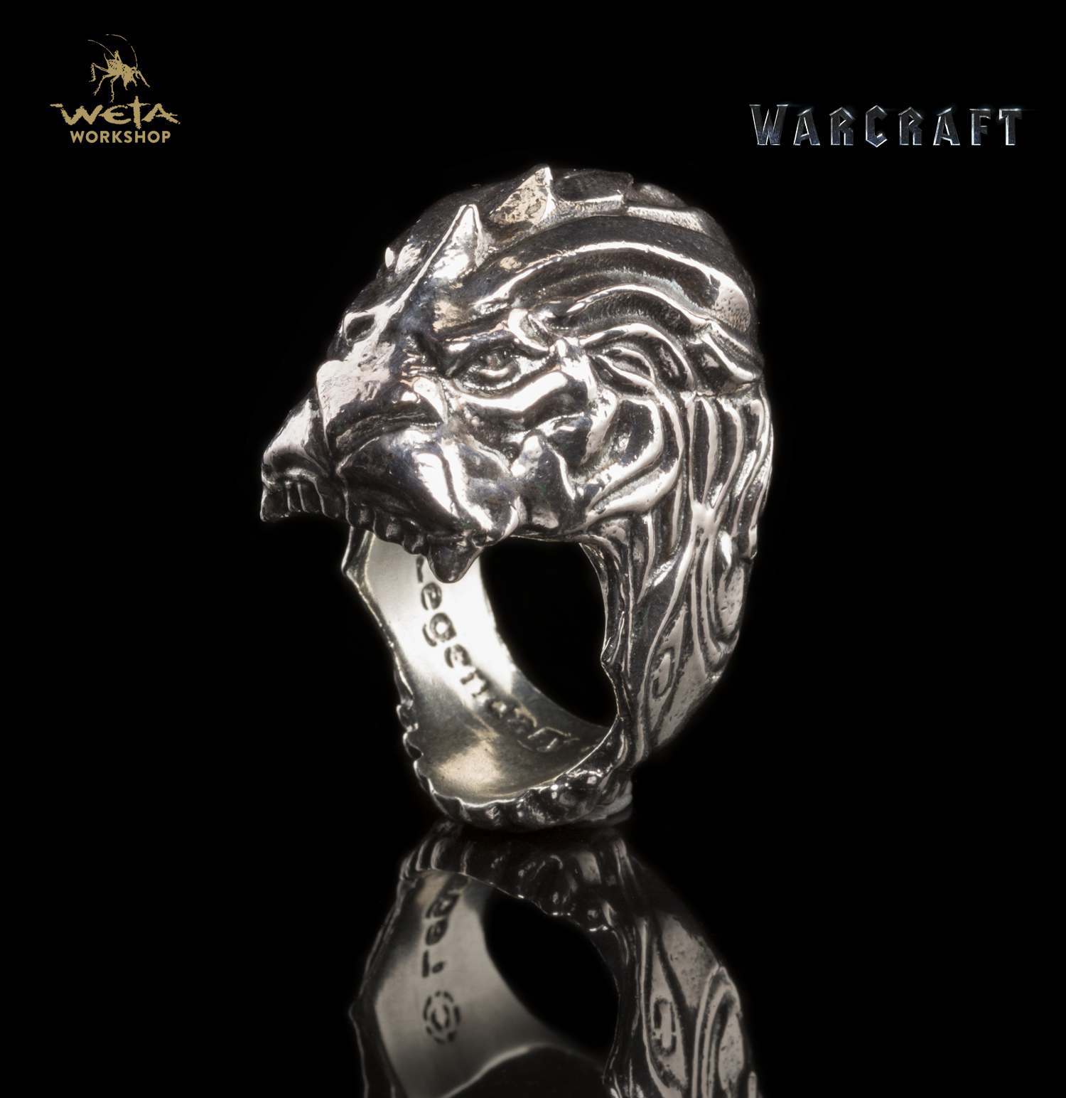 Warcraft Movie King LLane Lion Head Ring Size 8 image