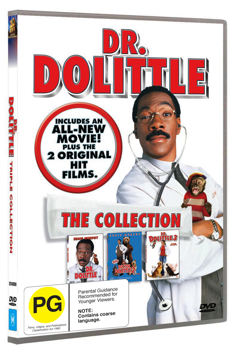 Dr Dolittle / Dr Dolittle 2 / Dr Dolittle 3 (3 Disc Set) on DVD image