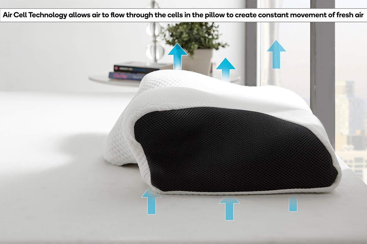 Ovela Ergonomic Cervical Neck Pillow for Snore Relief at Mighty Ape NZ