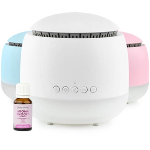 Aroma-Snooze + 15ml Snooze Organic Oil Bundle (White) image