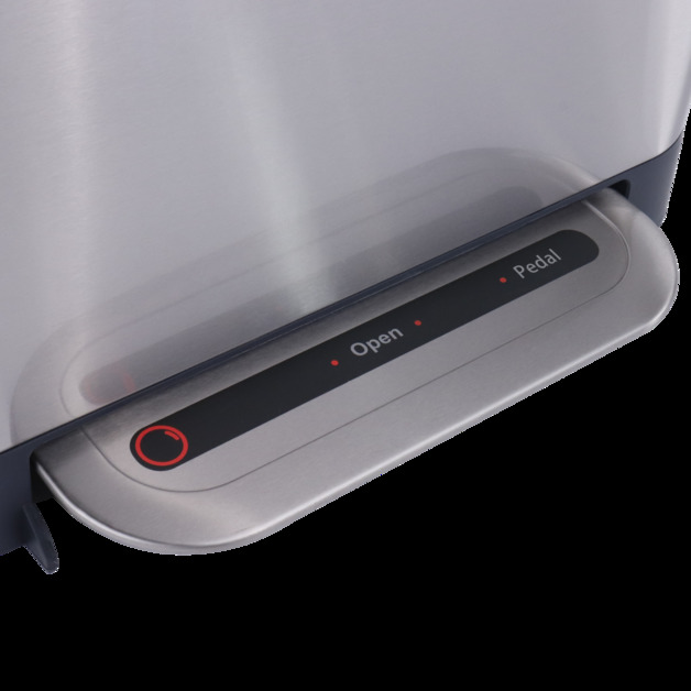 Fraser Country 30L Trash Compactor Rubbish Bin Silver at Mighty Ape NZ