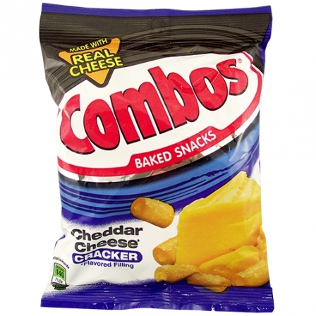 Combos Cheddar Cheese Cracker Baked Snacks (178.6g) image