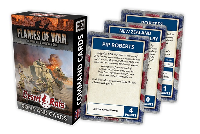 Flames of War: Desert Rats - Command Cards