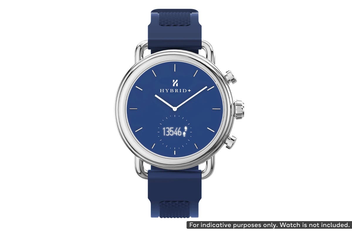 Silicone Strap for Kogan Hybrid+ Smart Watch (Space Blue) at Mighty