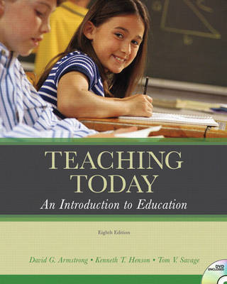 Teaching Today: An Introduction to Education on Paperback by David G Armstrong