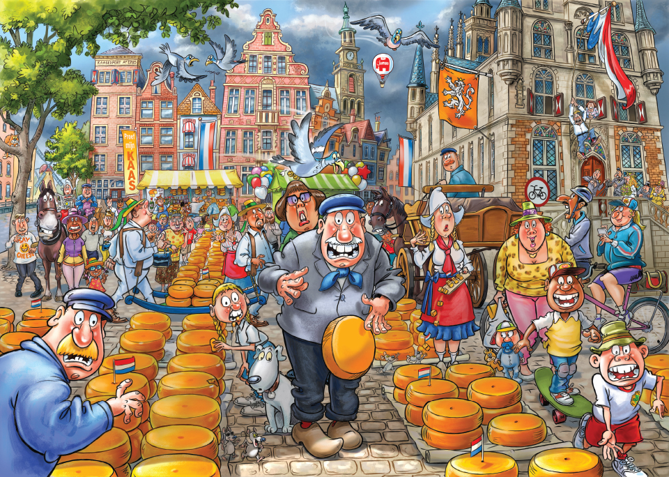 Wasgij Original #38: Market Meltdown! (1000pc Jigsaw) image