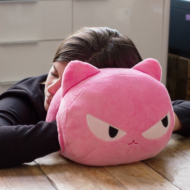 Cat Nap Cushion - Pink