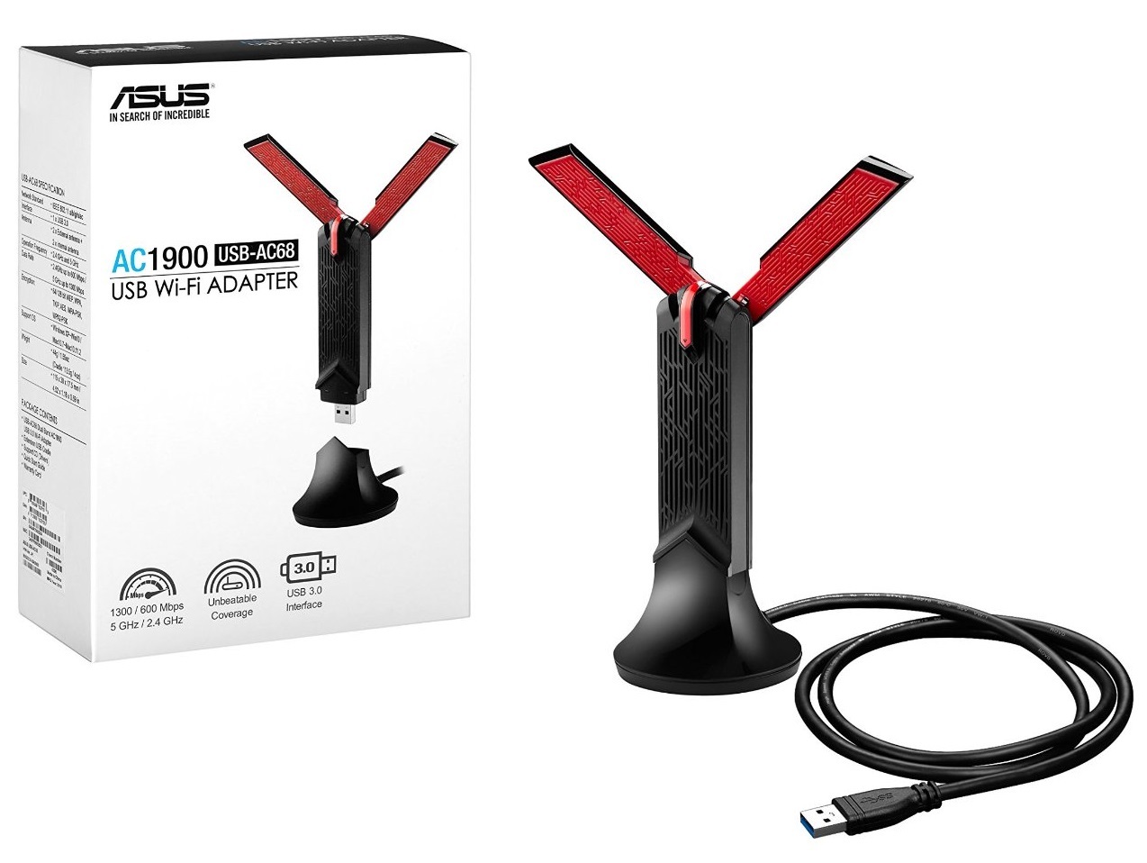 Asus AC1900 Dual-Band - Wireless USB Adapter image