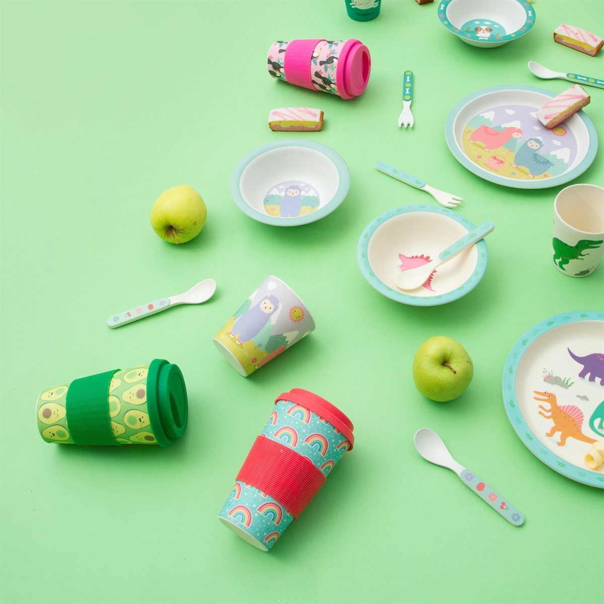 Sass & Belle: Happy Avocado - Bamboo Coffee Cup (400ml) image