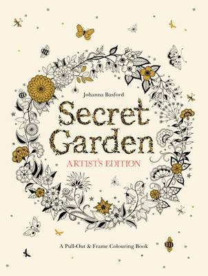 Secret Garden Artist's Edition: A Pull-Out and Frame Colouring Book by Johanna Basford image