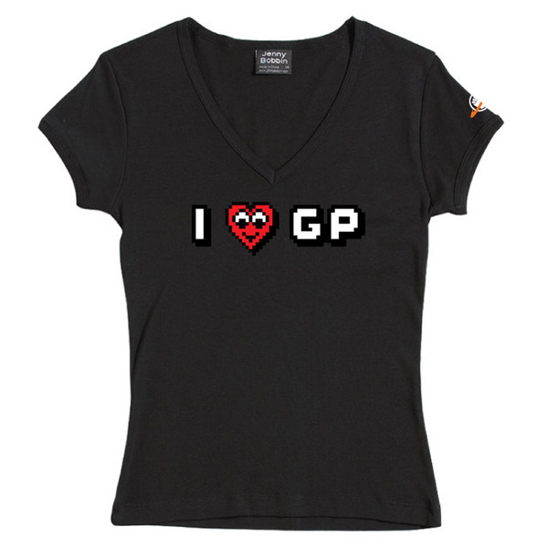 I Heart GP - Female V-Neck Tee (Black) image