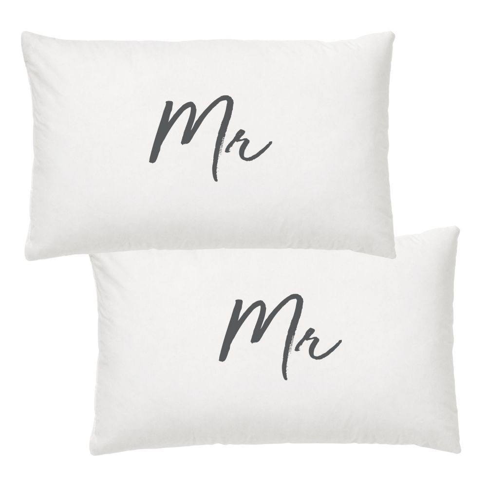 Wedding Pillow Case Set Mr & Mr at Mighty Ape NZ