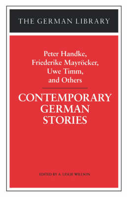 Contemporary German Stories by Peter Handke image