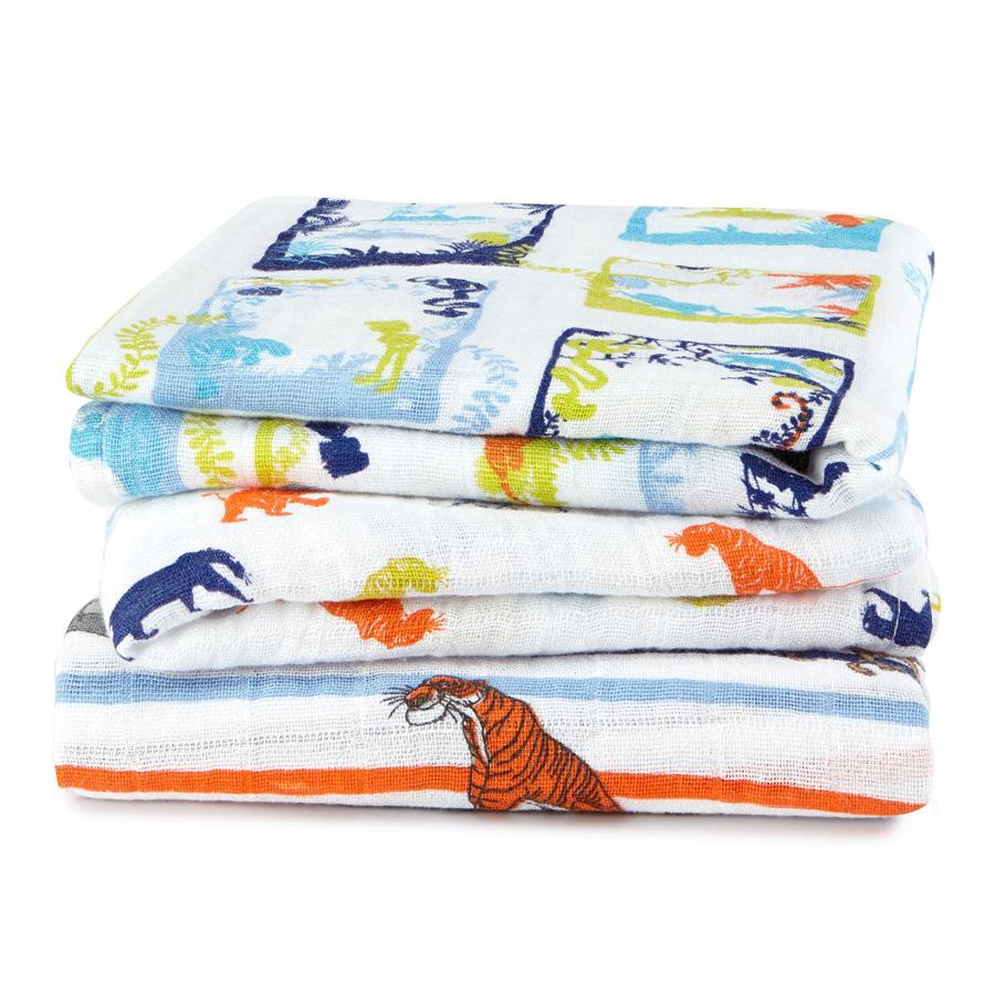 Aden + Anais: Disney Baby Musy - The Jungle Book (3 Pack Muslin Squares)