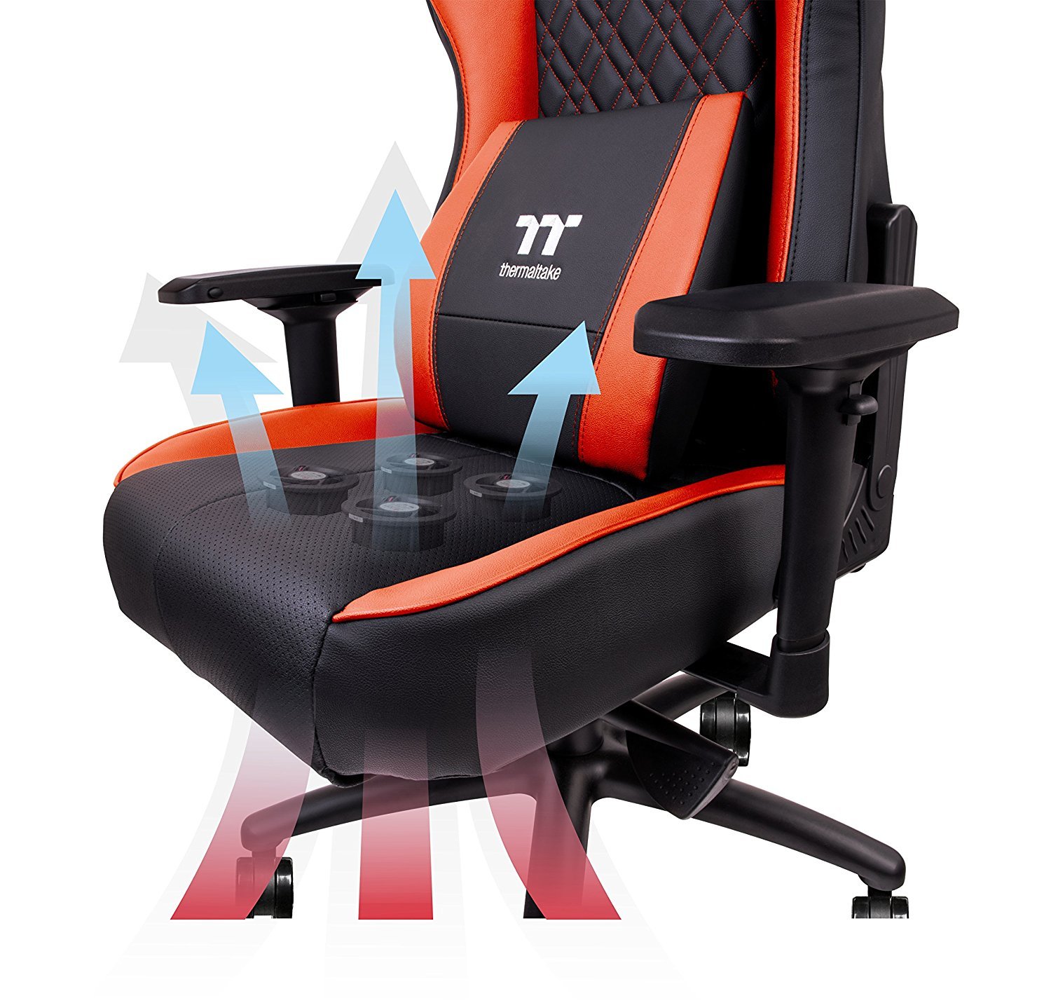 Thermaltake GT Comfort Gaming Chair (Red and Black) for image