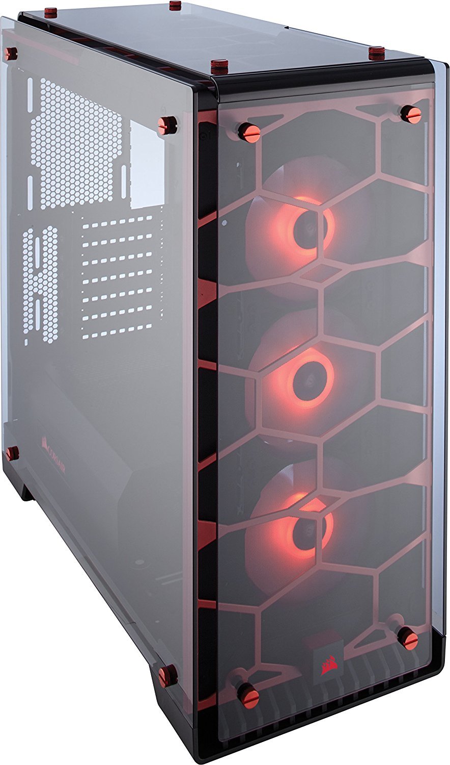 CORSAIR Crystal Series 570X RGB ATX Mid Tower Case Red image