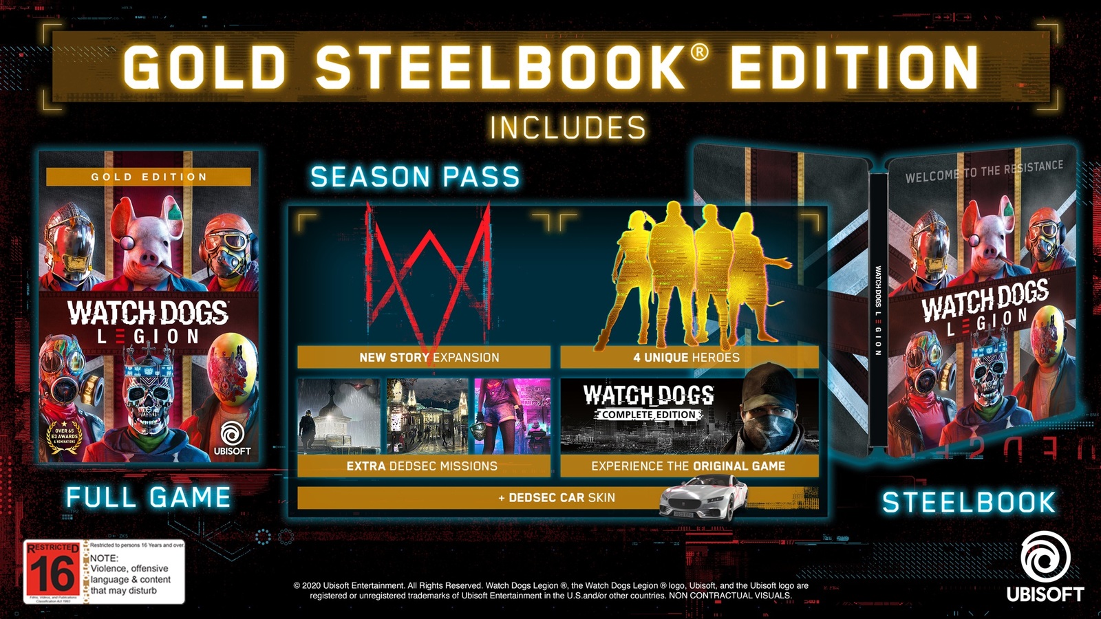 Watch Dogs Legion Gold Steelbook Edition for PS4 image