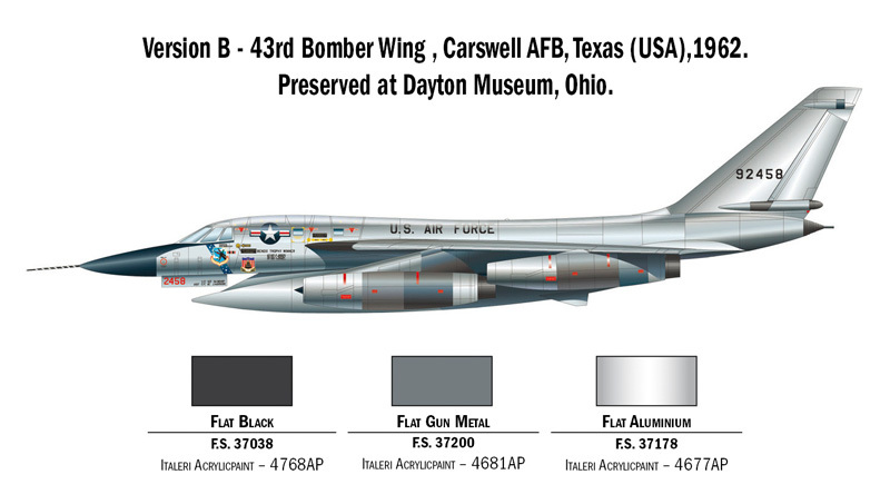 Italeri 1/72 B-58 Hustler - Model Kit image
