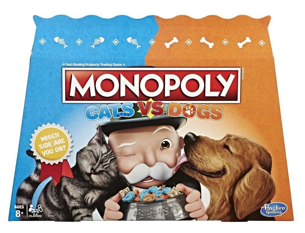 Monopoly: Cats Vs. Dogs - Board Game