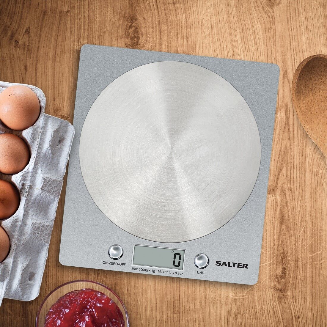 Salter: Disc Electronic Scale (Stainless Steel)