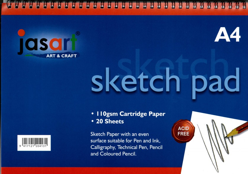 Jasart A4 Sketch Pad- Spiral image