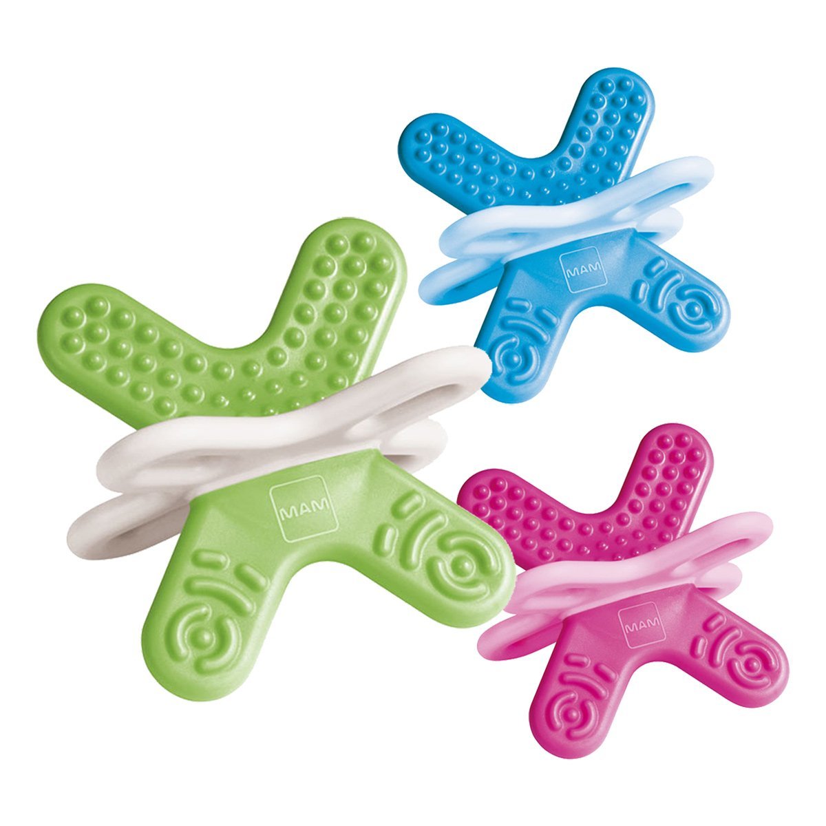 Buy MAM Bite & Relax Teether - Pink at Mighty Ape NZ