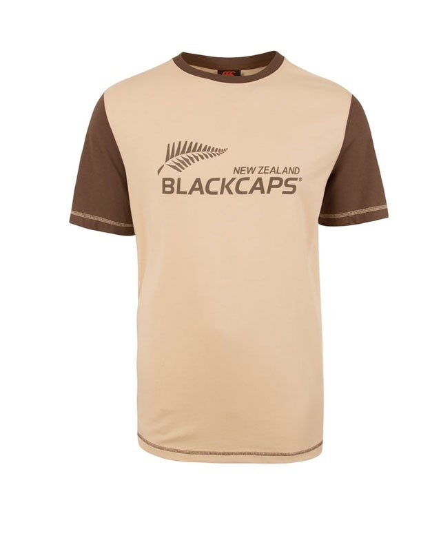 NZ Blackcaps Mens Retro Supporters Tee (2XL) image