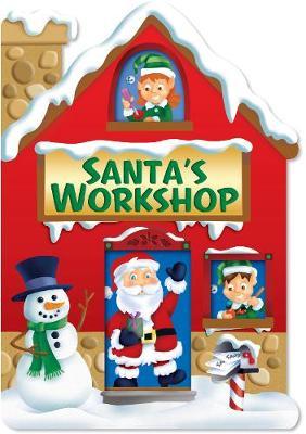 Christmas House Board Book Santa's Workshop Red image