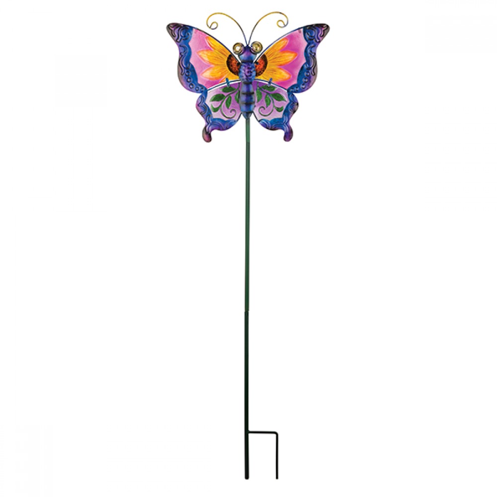 Regal: Floral Butterfly Stake - Purple image