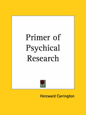 Primer of Psychical Research (1932) image