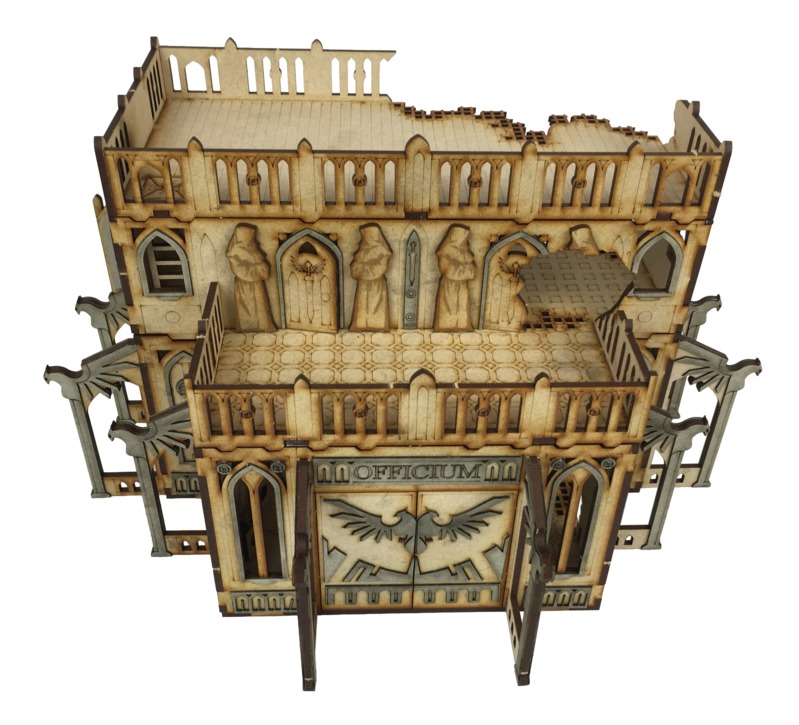 TTCombat: Tabletop Scenics - Gothic Ruined Officium image